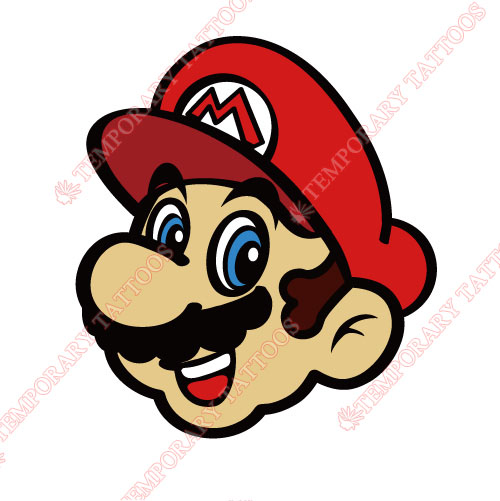 Mario Customize Temporary Tattoos Stickers NO.1363